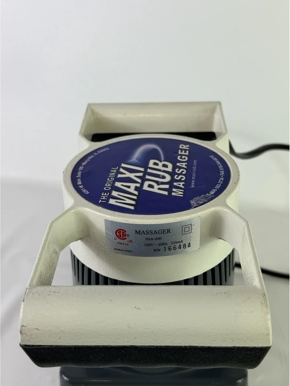 The Original Maxi Rub Therapeutic 2 Speed Massager SSA-600 Electric